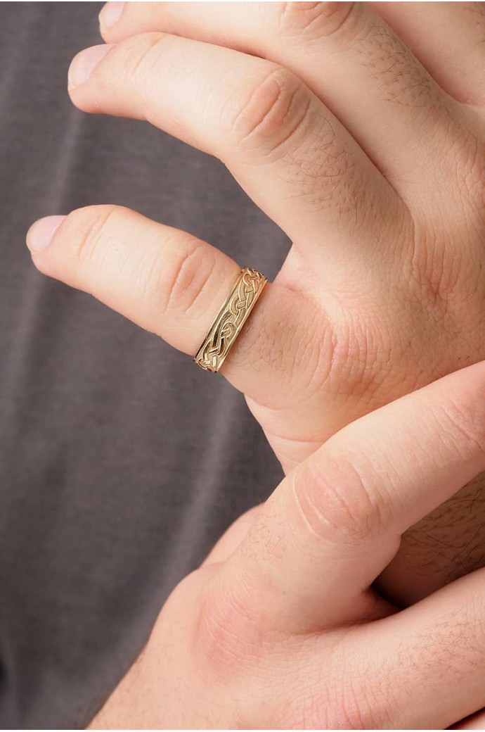 Altın Alyans Desenli Sarı