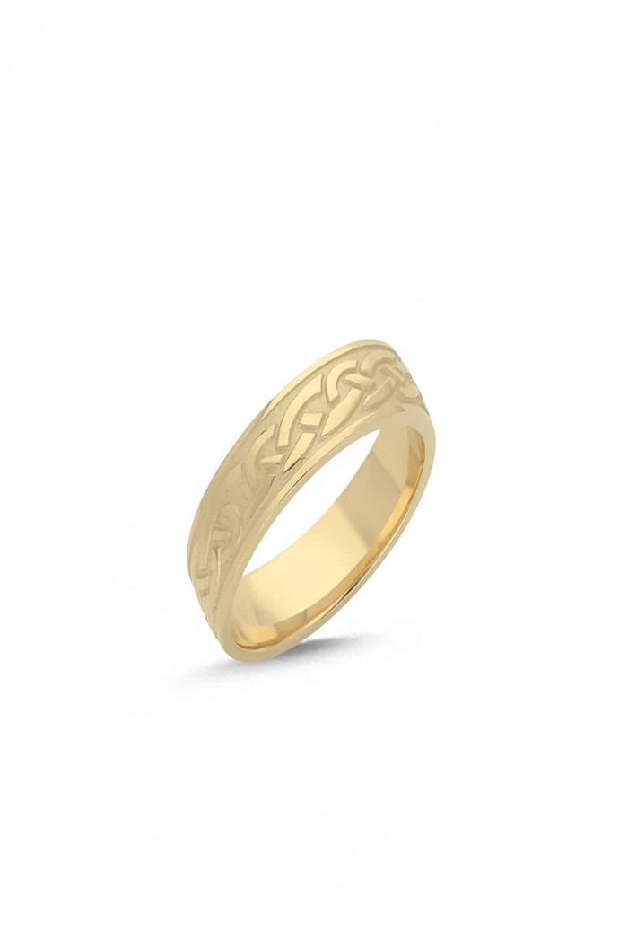 Altın Alyans Desenli Sarı