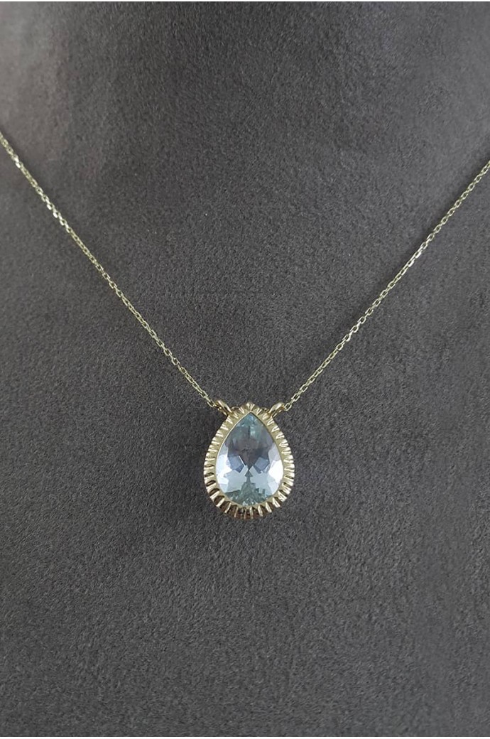 Aquamarinli Kolye 0,80 Karat