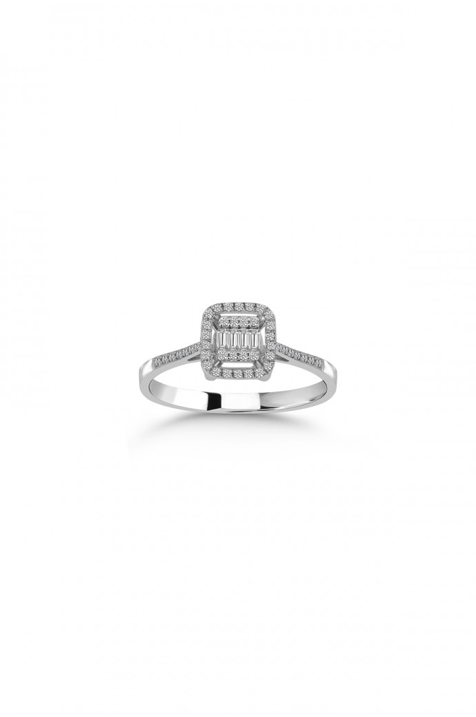 Baget Pırlanta Yüzük 0,19 Karat 