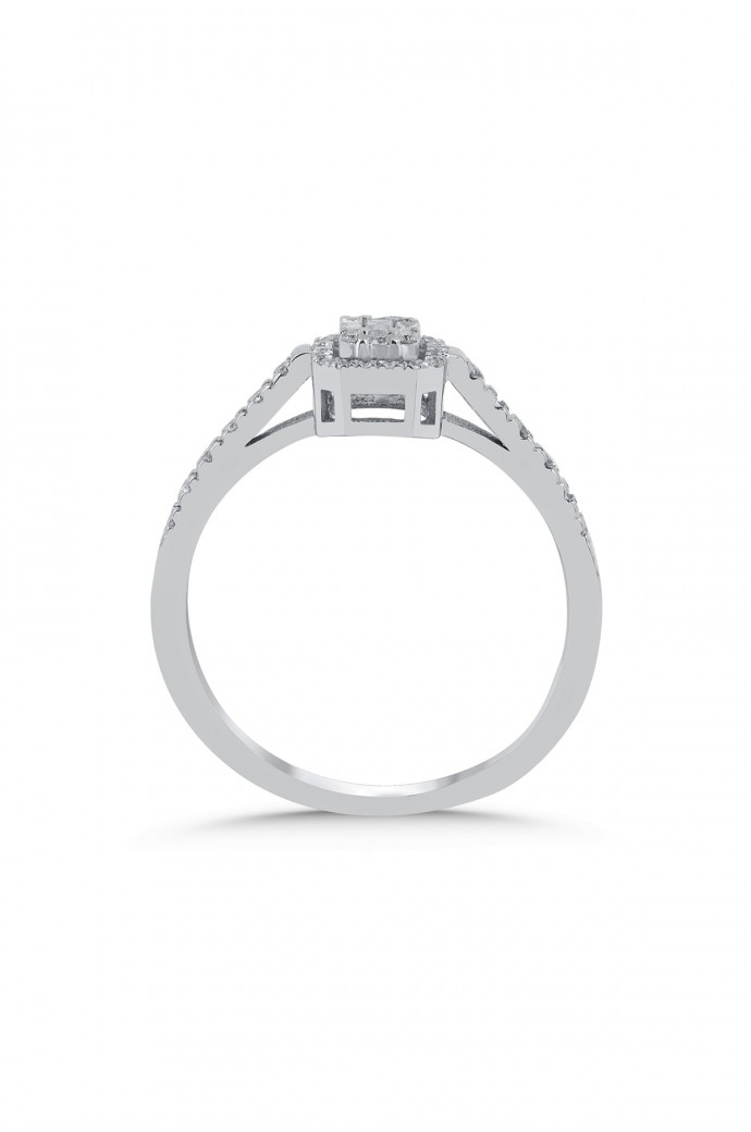 Baget Pırlanta Yüzük 0,22 Karat 