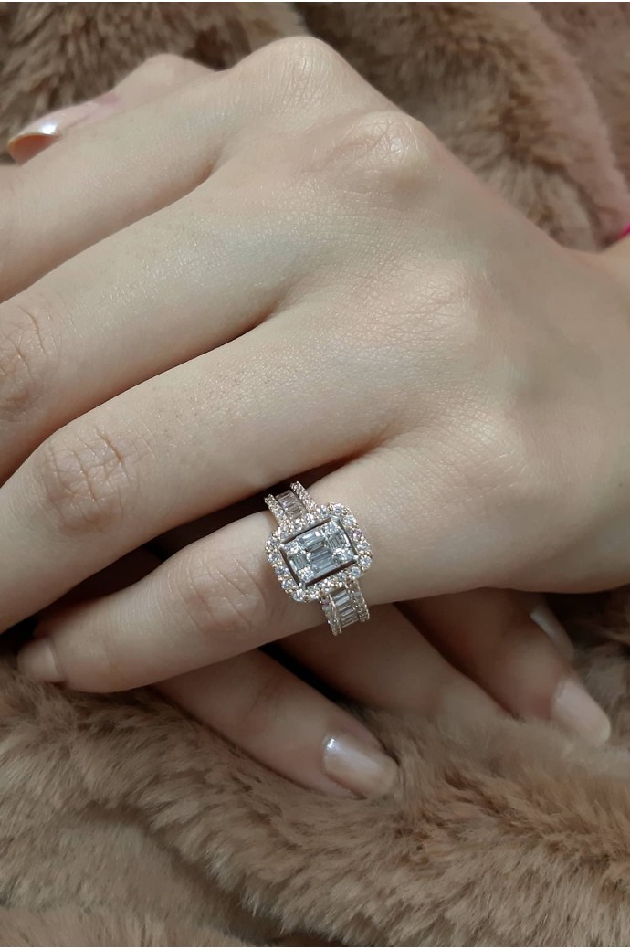 Baget Pırlanta Yüzük 1,07 Karat 