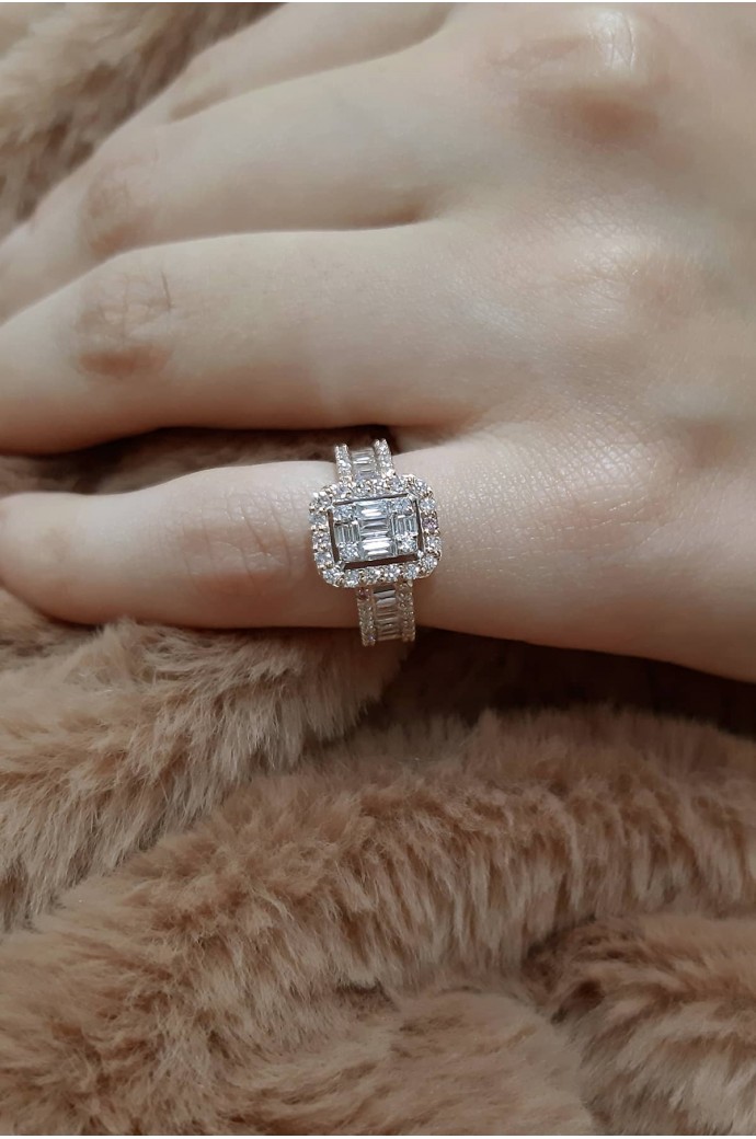 Baget Pırlanta Yüzük 1,07 Karat 