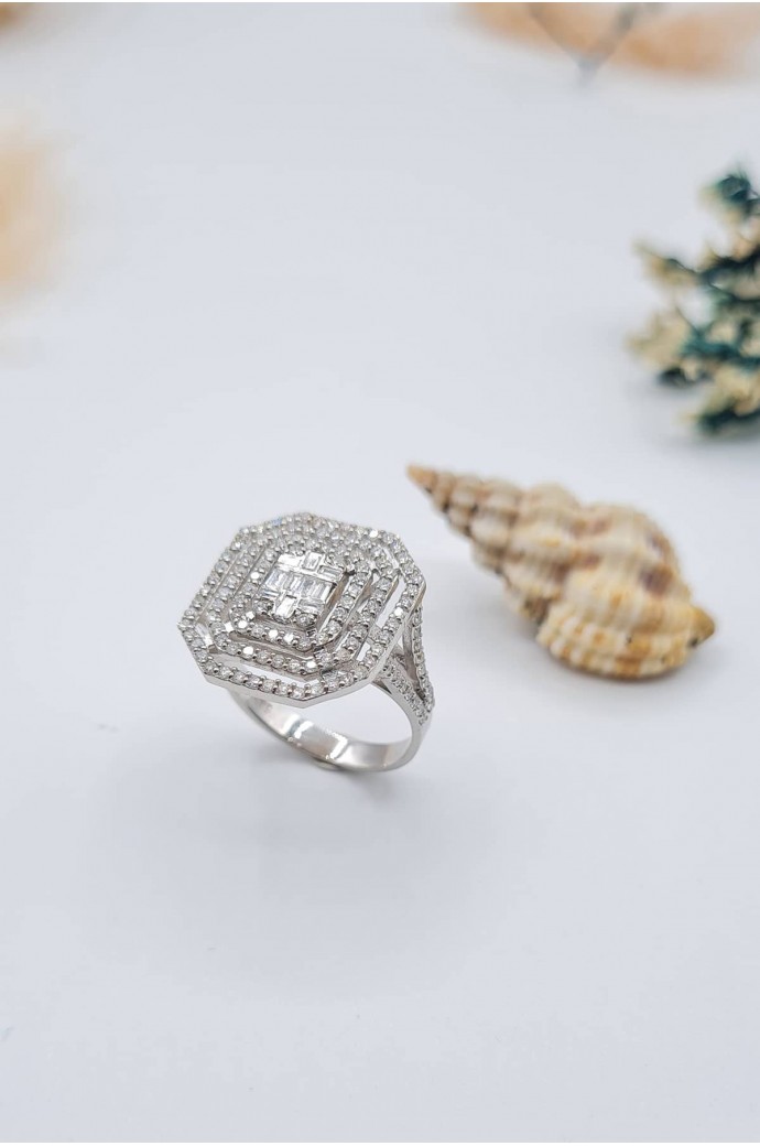 Baget Pırlanta Yüzük 1,20 Karat 