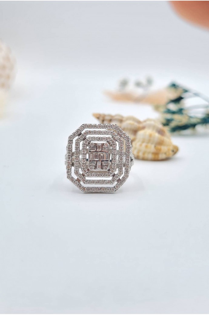 Baget Pırlanta Yüzük 1,20 Karat 