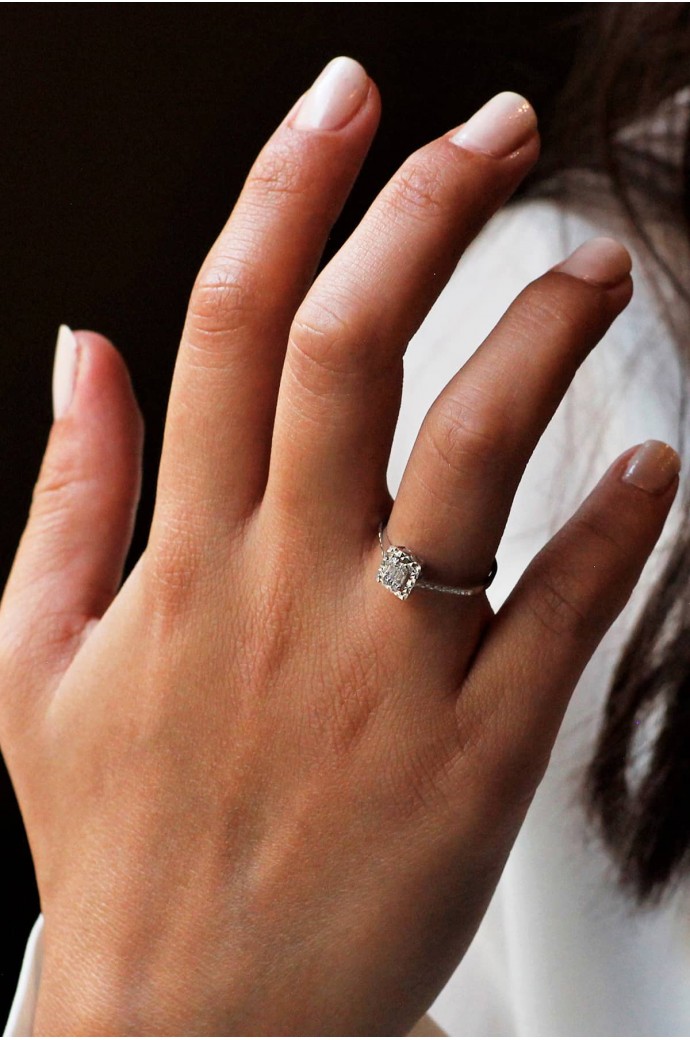 Baget Pırlanta Yüzük 0,05 Karat 