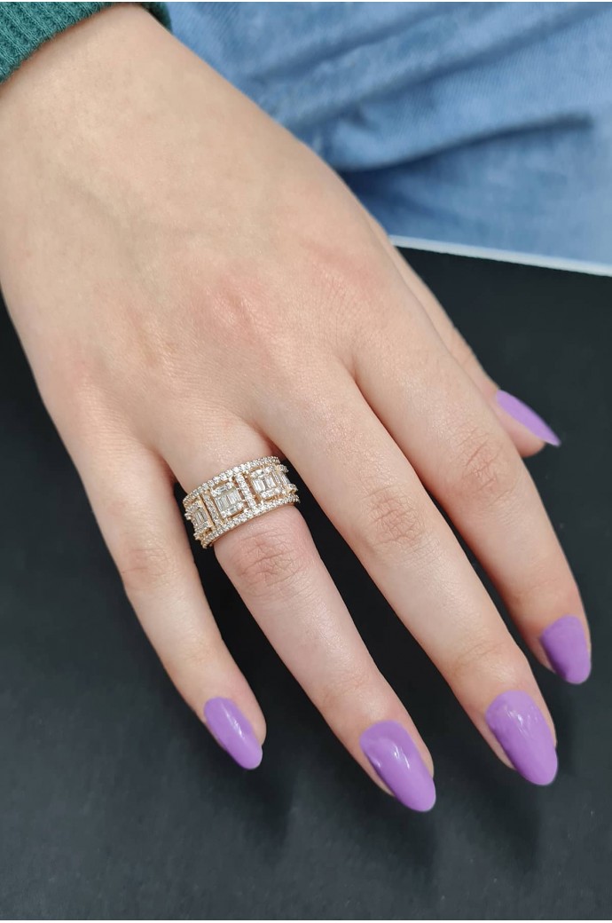 Baget Pırlanta Yüzük 1,10 Karat 