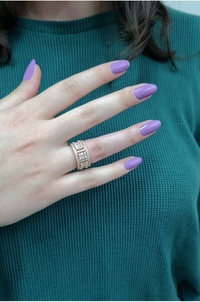 Baget Pırlanta Yüzük 1,10 Karat 