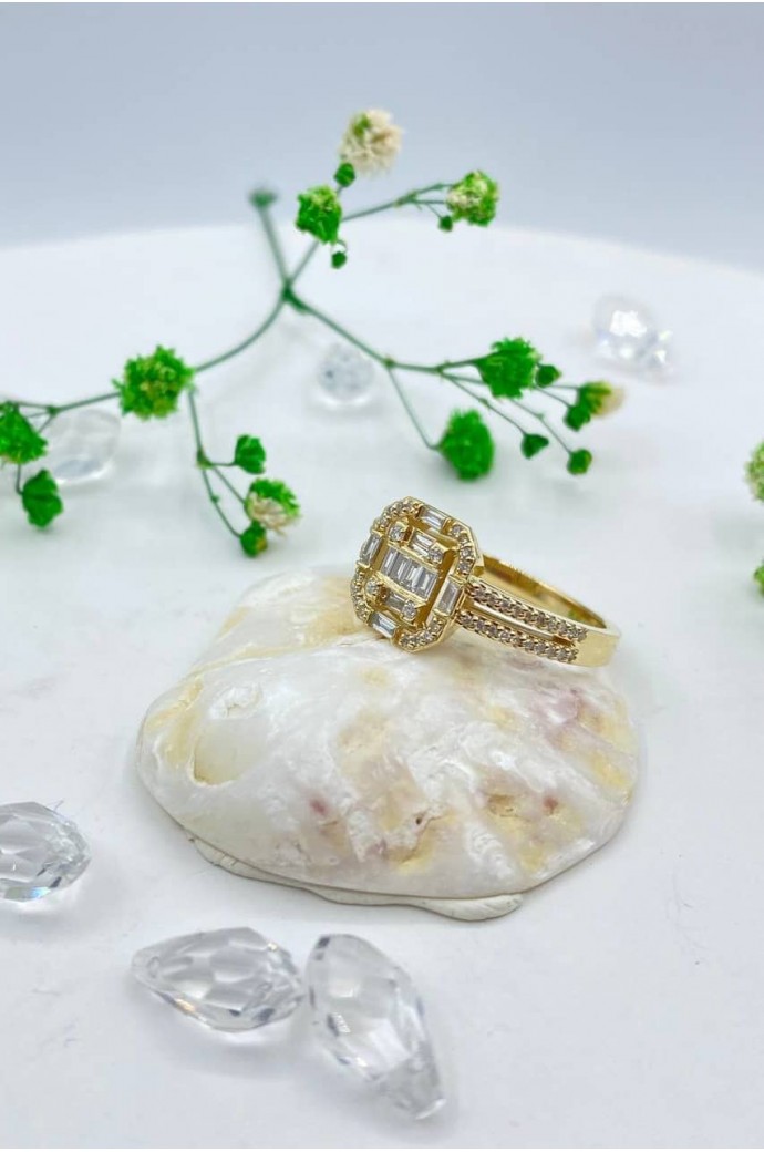 Baget Pırlanta Yüzük 0,31 Karat 