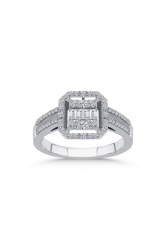 Baget Pırlanta Yüzük 0,31 Karat 