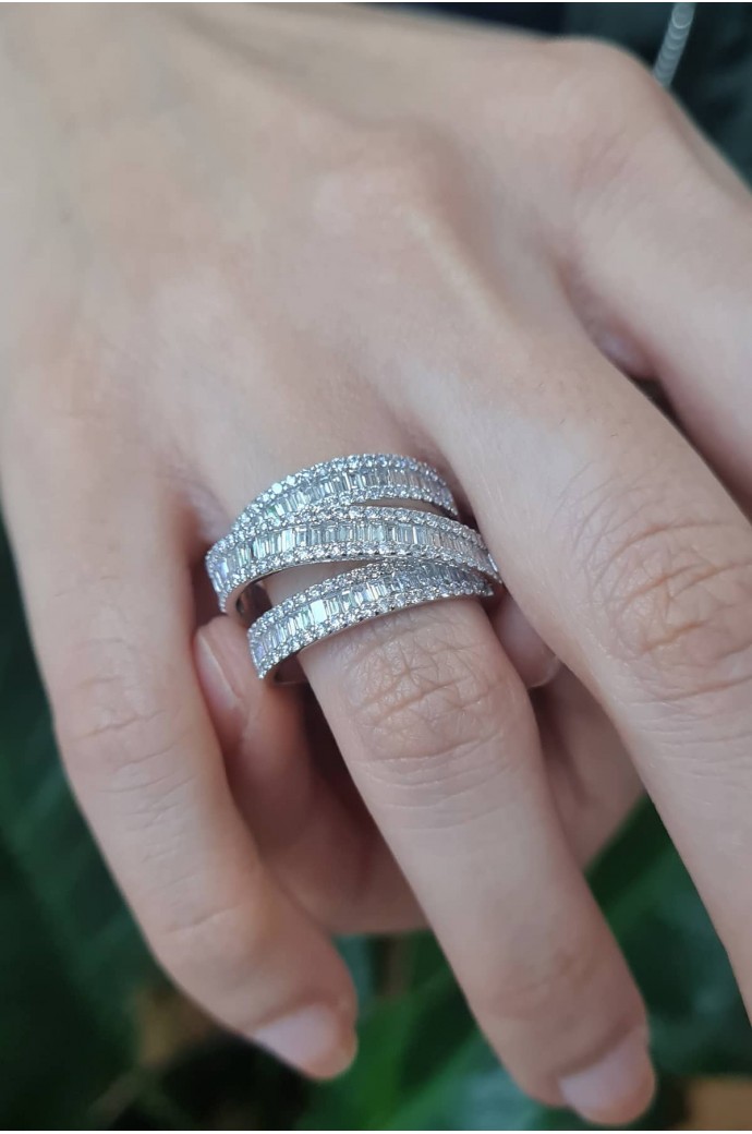 Baget Pırlanta Yüzük 1,40 Karat 