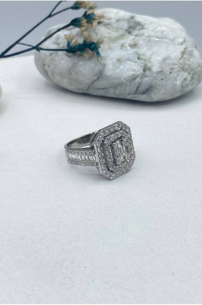 Baget Pırlanta Yüzük 1,26 Karat 