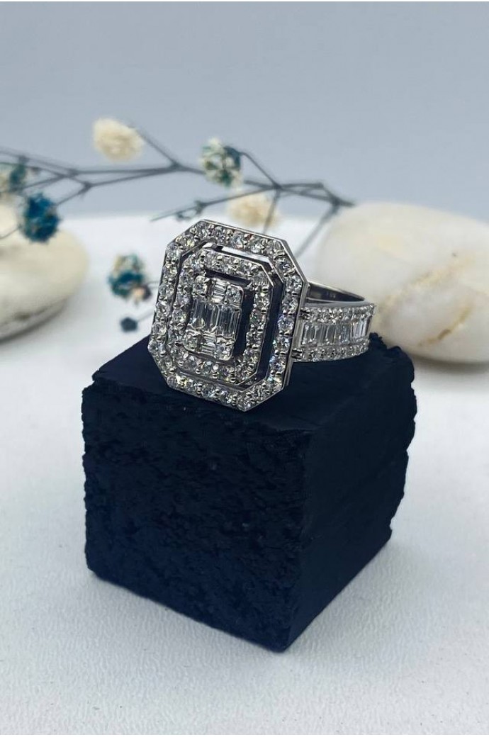 Baget Pırlanta Yüzük 1,26 Karat 