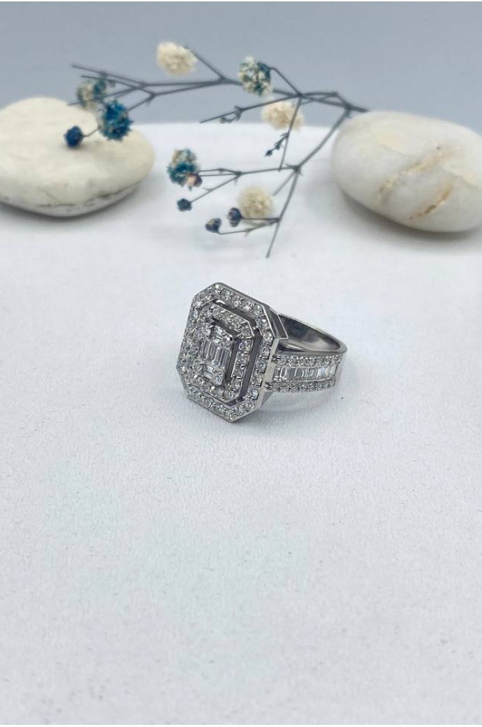 Baget Pırlanta Yüzük 1,26 Karat 