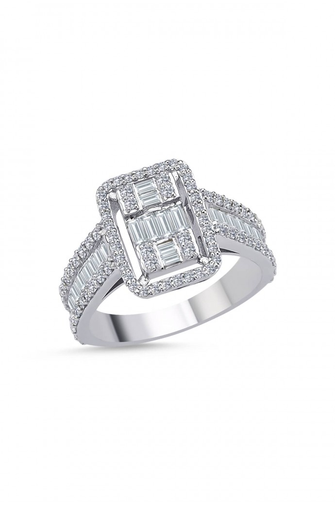 Baget Pırlanta Yüzük 1,34 Karat 