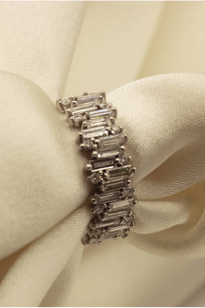 Baget Pırlanta Yüzük 0,92 Karat 