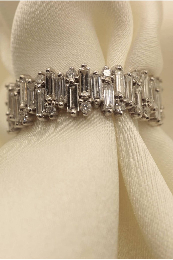 Baget Pırlanta Yüzük 0,92 Karat 