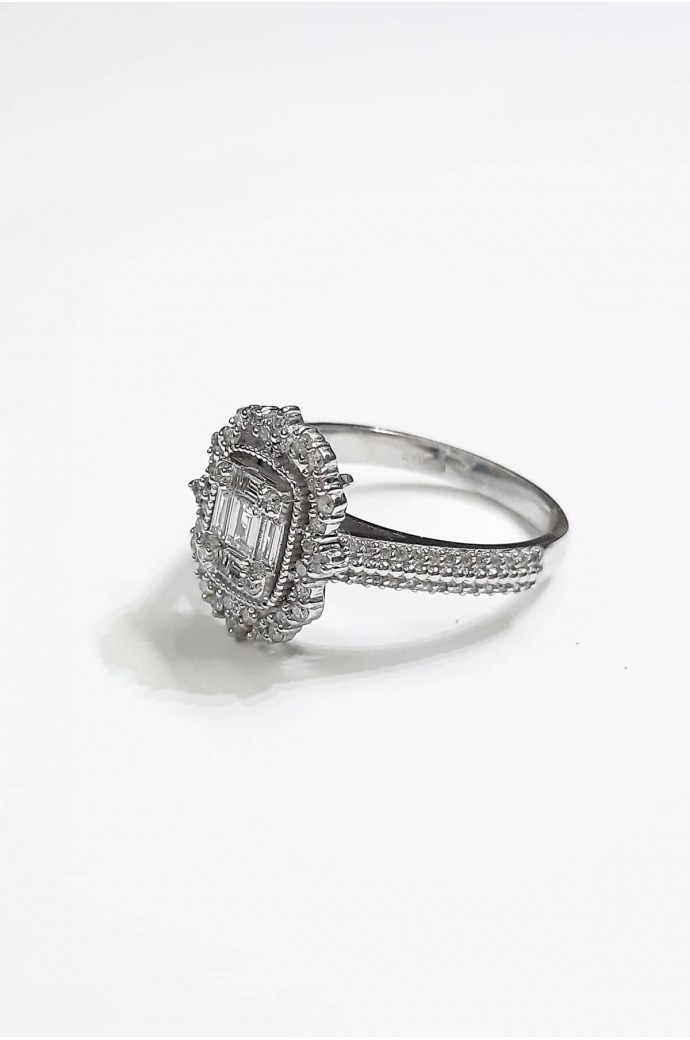 Baget Pırlanta Yüzük 0,54 Karat 