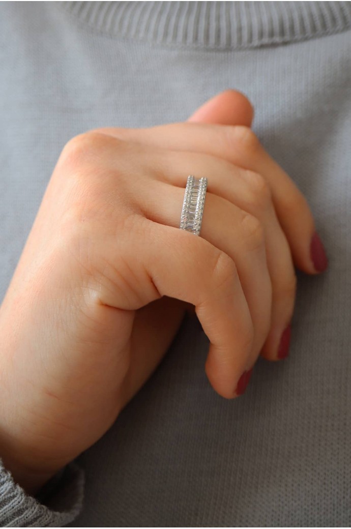 Baget Pırlanta Yüzük 1,15 Karat 