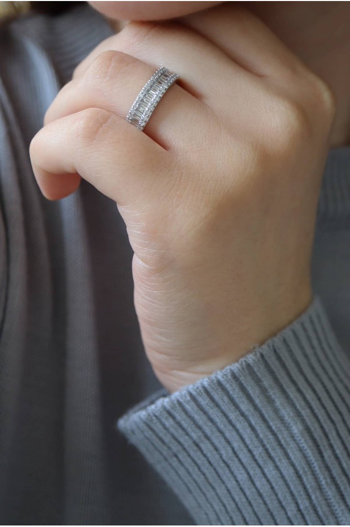 Baget Pırlanta Yüzük 1,15 Karat 