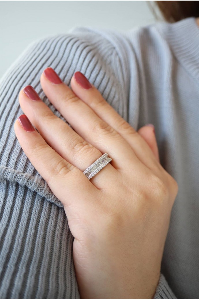 Baget Pırlanta Yüzük 1,15 Karat 