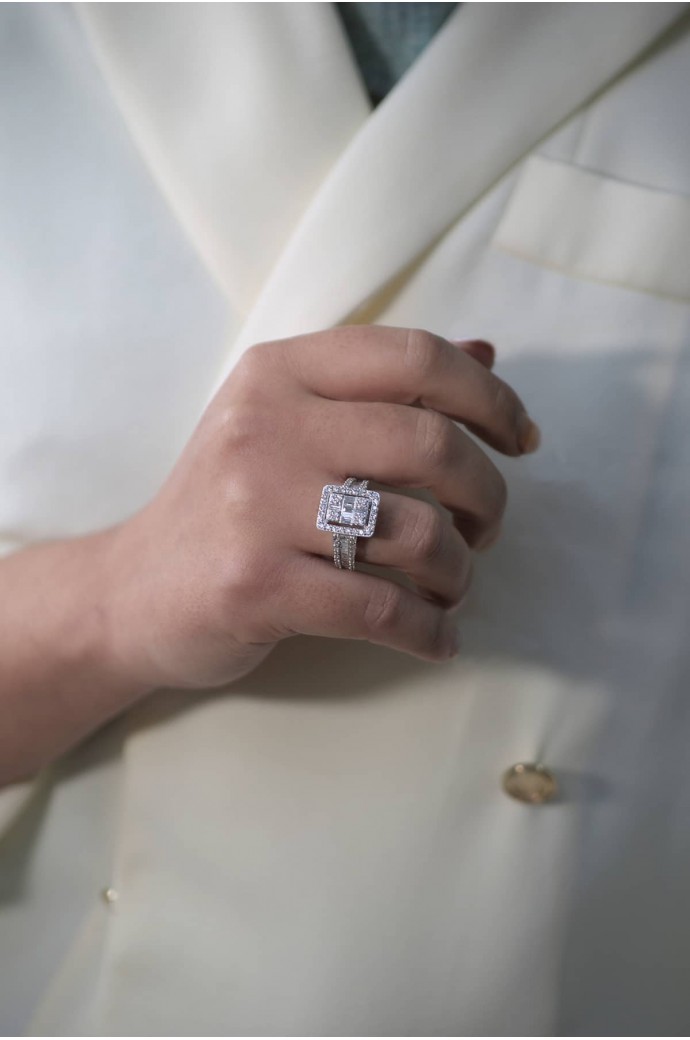 Baget Pırlanta Yüzük 1,30 Karat 