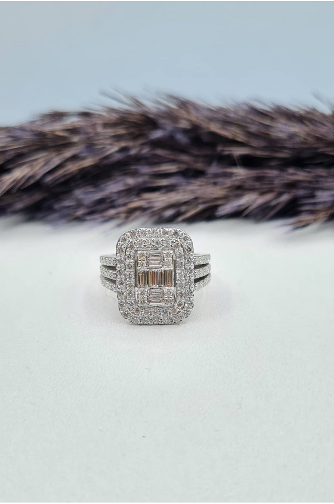 Baget Pırlanta Yüzük 1,51 Karat 