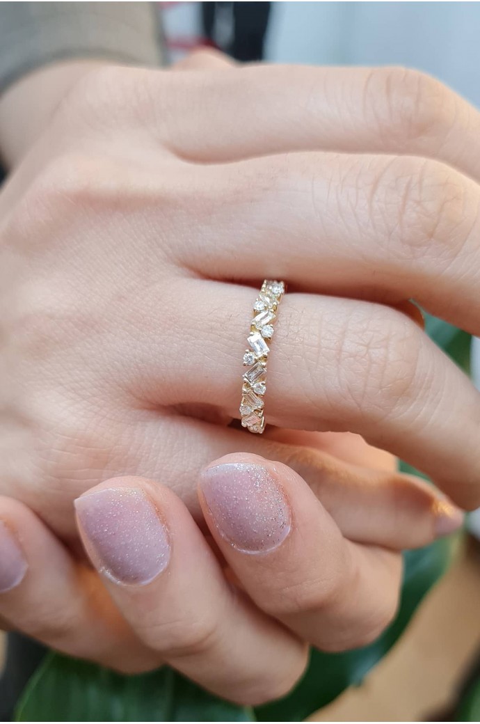 Baget Pırlanta Yüzük 0,50 Karat 