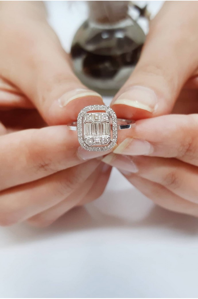 Baget Pırlanta Yüzük 0,40 Karat 