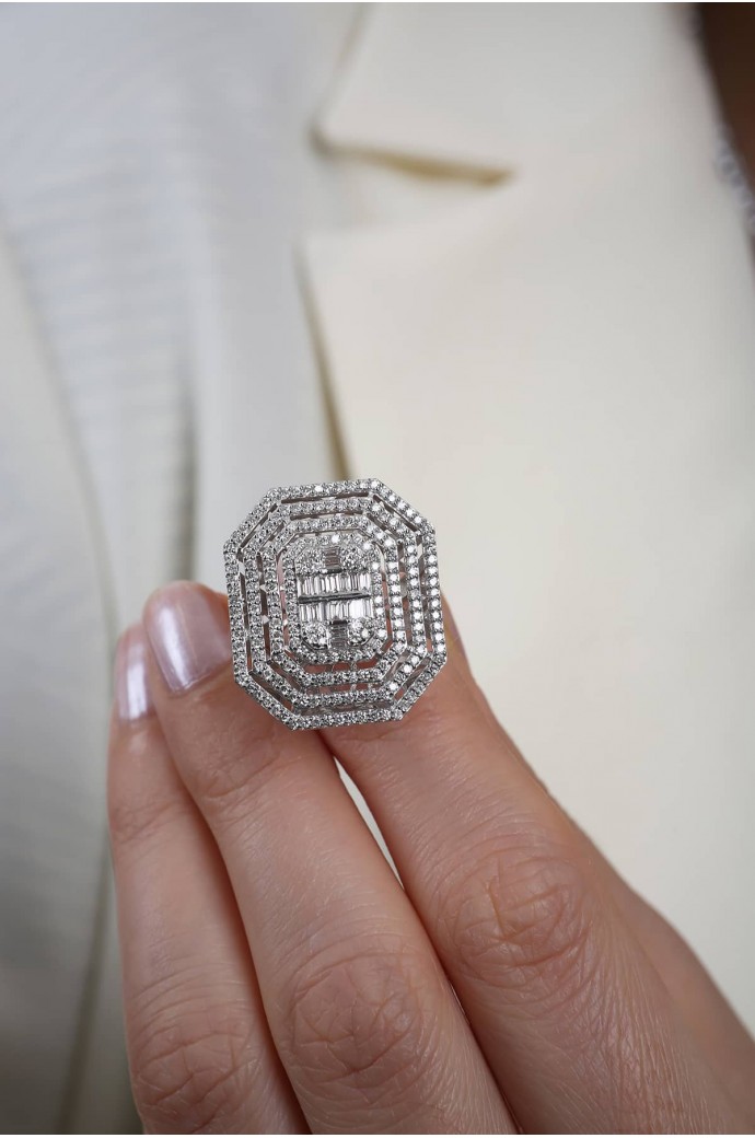 Baget Pırlanta Yüzük 1,80 Karat 