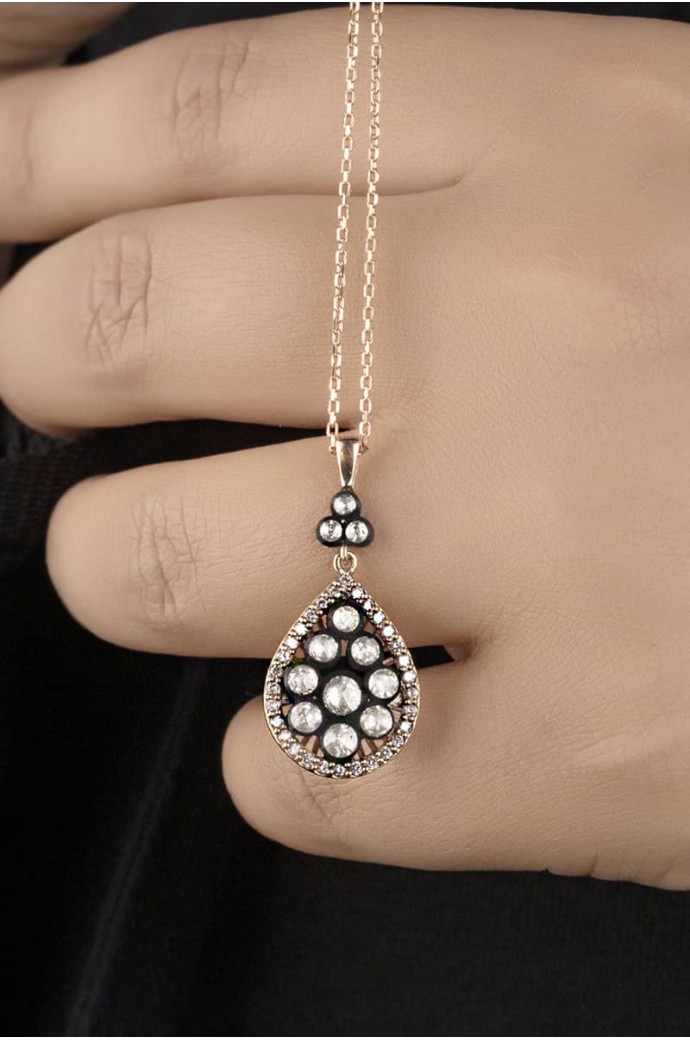 Elmas Damla Kolye 0,77 Karat