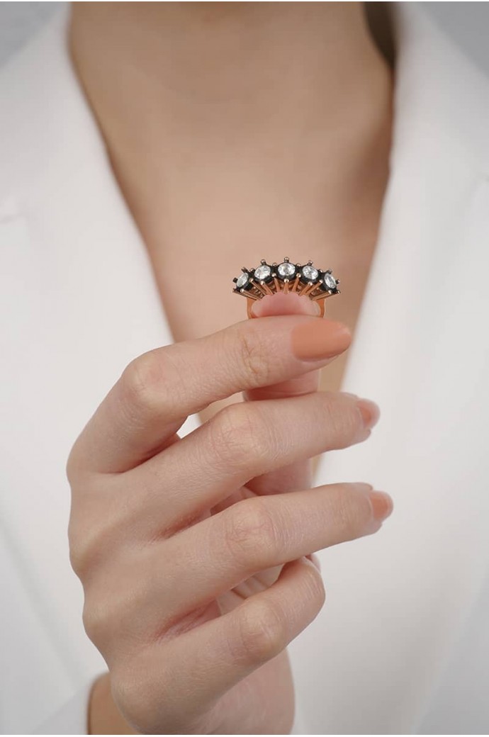 Elmas Beştaş Yüzük 0,61 Karat