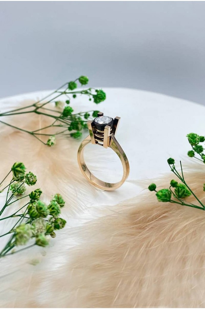 Elmas Tektaş Yüzük 0,42 Karat