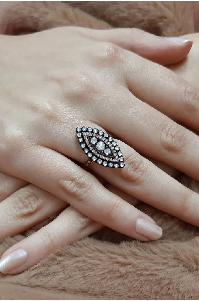 Elmas Mekik Yüzük 0,75  Karat