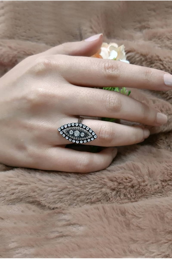 Elmas Mekik Yüzük 0,75  Karat