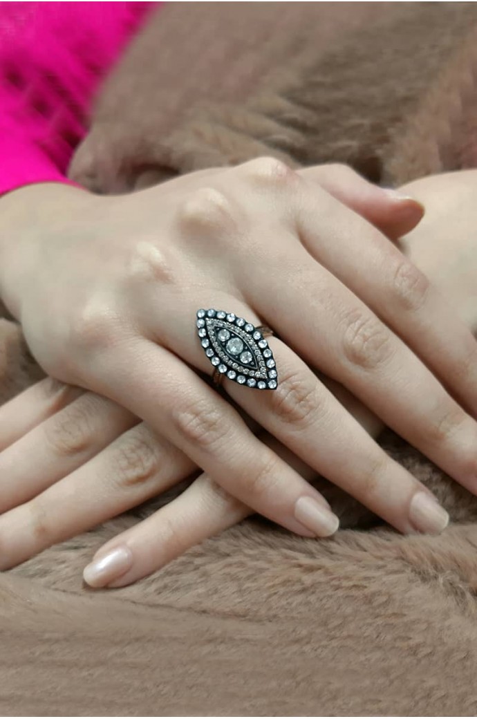 Elmas Mekik Yüzük 0,75  Karat