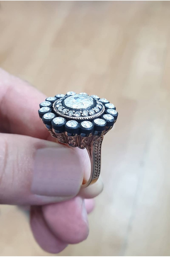 Elmas Gül Yüzük 2,77 Karat