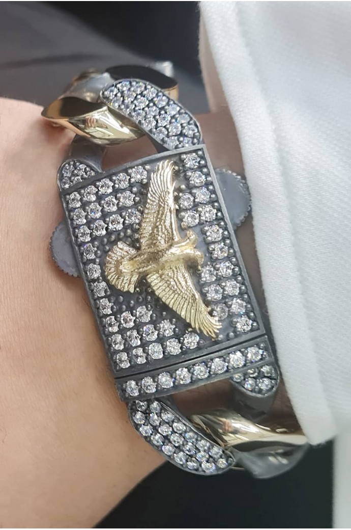 Erkek Altın Özel Tasarım Bileklik