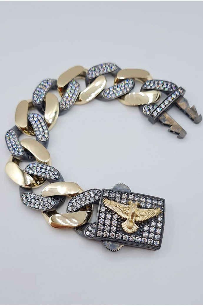 Erkek Altın Özel Tasarım Bileklik