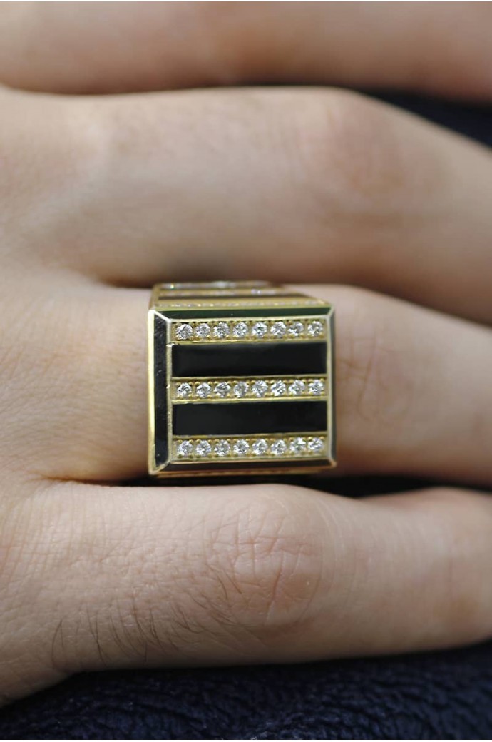 Erkek Yüzüğü Pırlantalı 1,20 Karat
