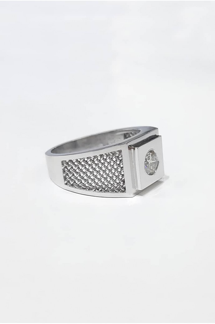 Erkek Yüzüğü Pırlantalı 0,50 Karat