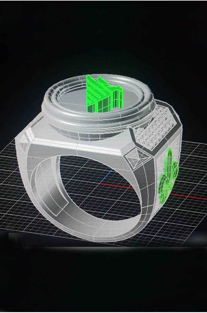 Erkek Yüzüğü Pırlantalı 0,34 Karat