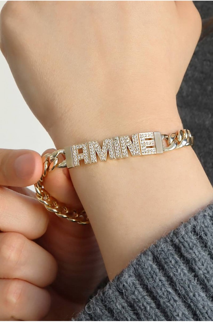 Amine İsimli Pırlanta Bileklik 0,45 Karat