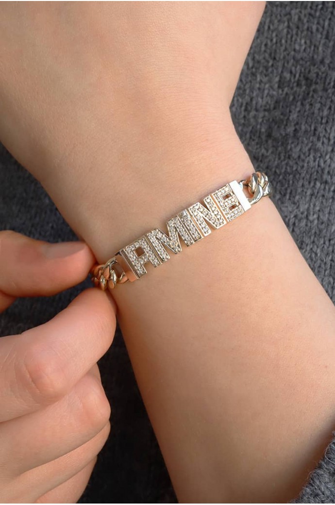 Amine İsimli Pırlanta Bileklik 0,45 Karat