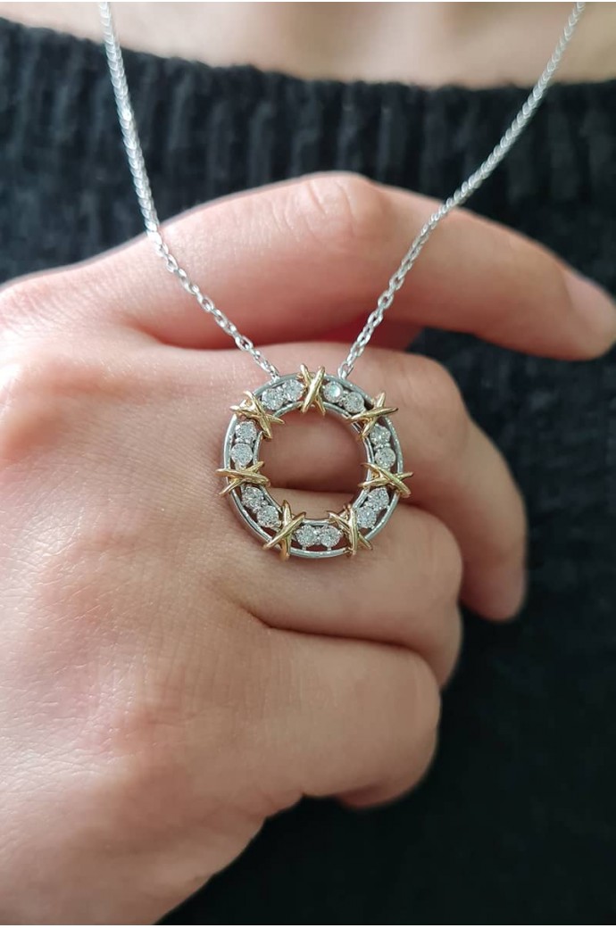 Fantazi Pırlanta Kolye 0,73 Karat