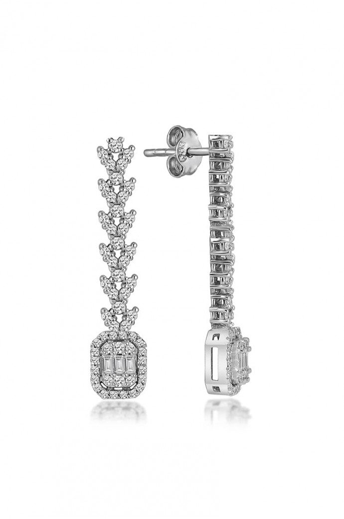 Fantazi Pırlanta Küpe  0,60 Karat