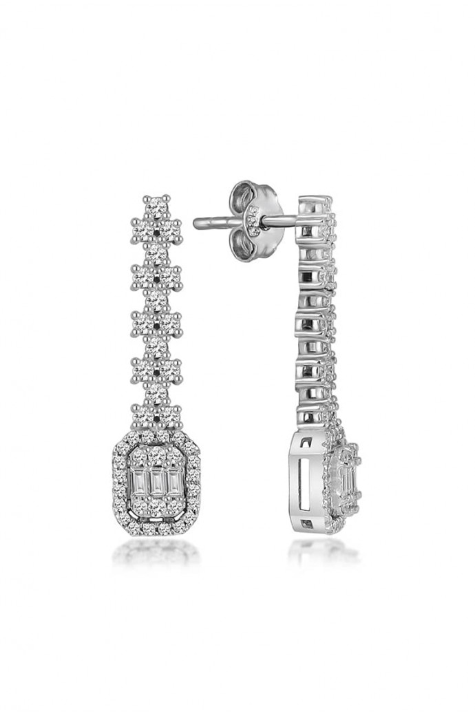 Fantazi Pırlanta Küpe  0,62 Karat