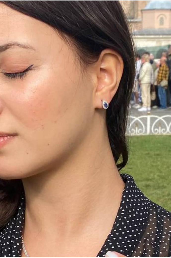 Fantazi Pırlanta Küpe  0,78 Karat