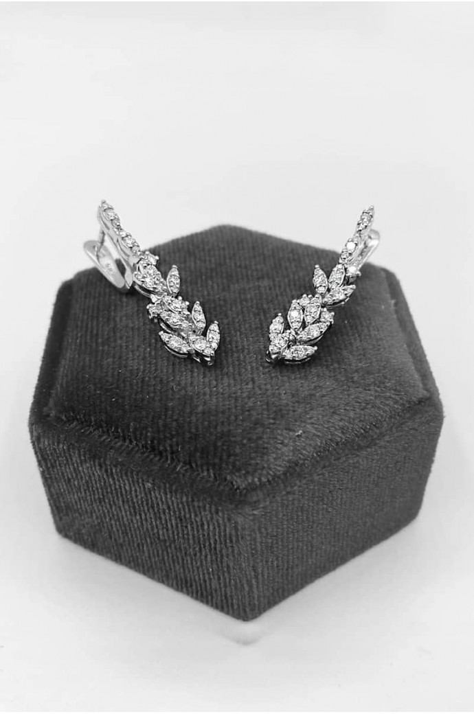 Fantazi Pırlanta Küpe  0,75 Karat