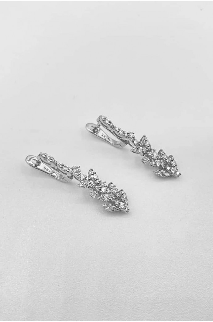 Fantazi Pırlanta Küpe  0,75 Karat